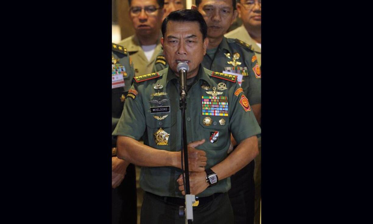 General Moeldoko in Singapur: Am Handgelenk vermutlich eine exklusive Richard Mille.Keystone