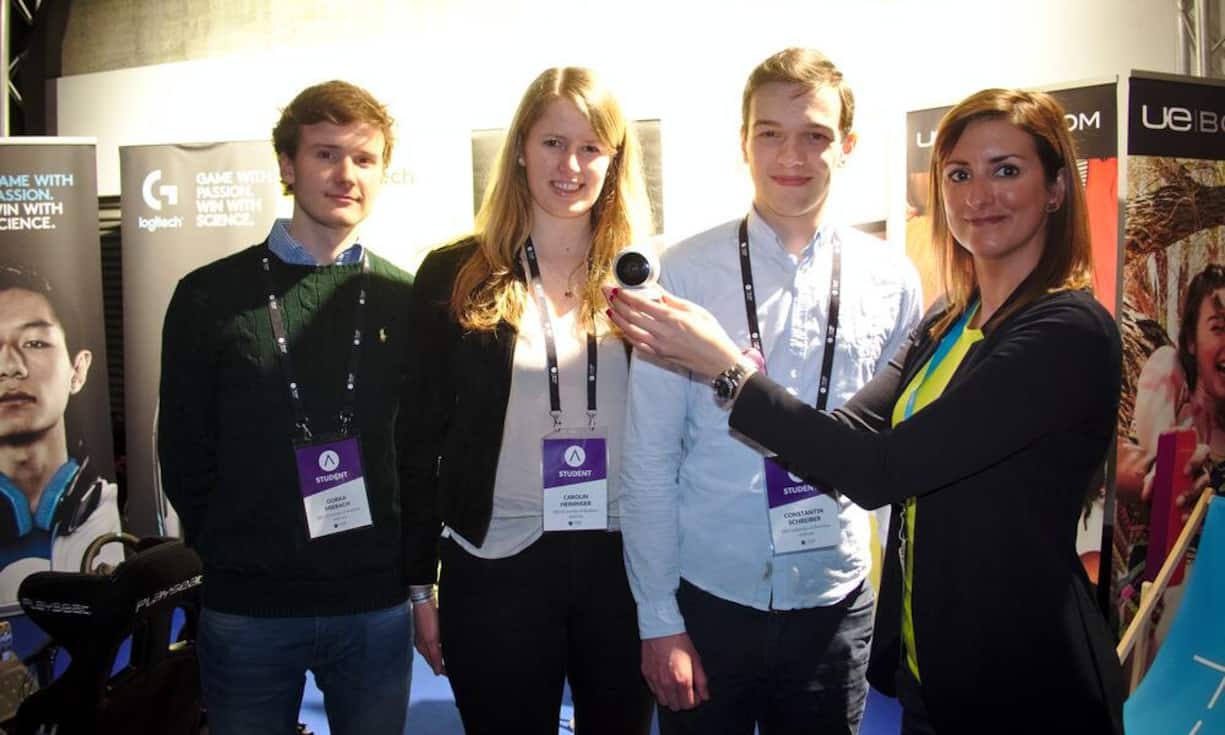 Gorka Miebach, Student, EBS University of Business and Law;
Carolin Heiniger, Studentin, EBS University of Business and Law;
Constantin Schreiber, Student, EBS University of Business and Law;
Marion Lucien, Talent Acquisition Specialist EMEA, Logitech (v.l.n.r.)