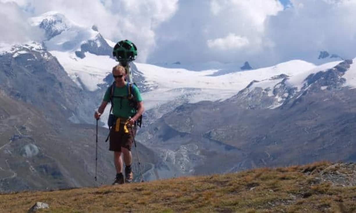 ...und 360-Grad-Bilder von der Schweizer Berglandschaft geschossen.