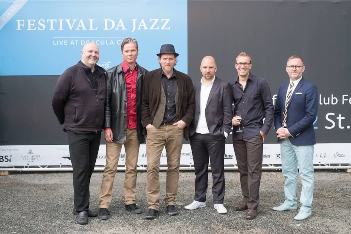 Die Gruppe MEZZOFORTE eröffnete das Festival mit einem phantastischen Konzert: Johann Asmundsson; Gulli Briem; Eythor Gunnarsson; Sebastian Studnitsky; Bruno Müller; Oskar Gudjonsson