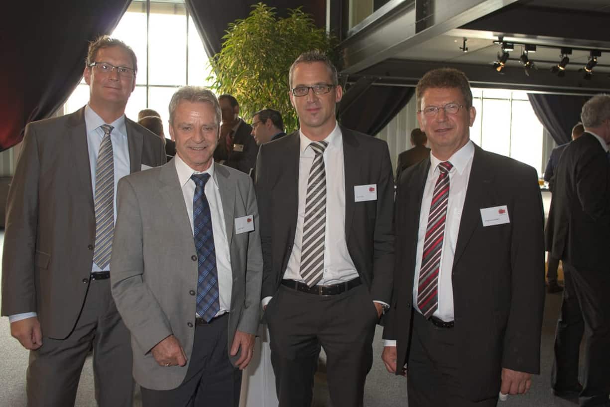 Roland Bilang, Direktor, Erdöl-Vereinigung; Hans Killer, Nationalrat;  Kurt Lanz, Mitglied der Geschäftsleitung, economiesuisse; Siegfried Gerlach, CEO, Siemens Schweiz AG