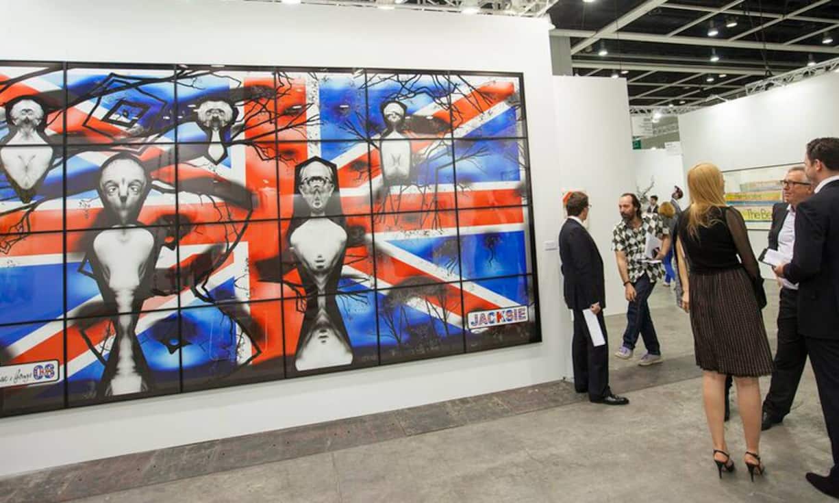 Das Wort «Jacksie» des britischen Duos Gilbert and George.