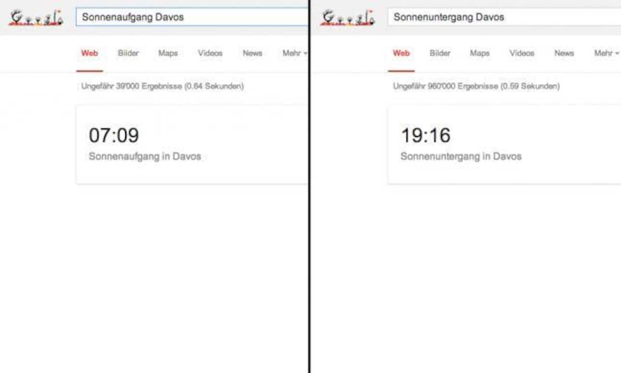 Sonnenauf- und Untergang
Für Wanderungen und andere Aktivitäten sind Informationen zum Sonnenauf- und Untergang wichtig.