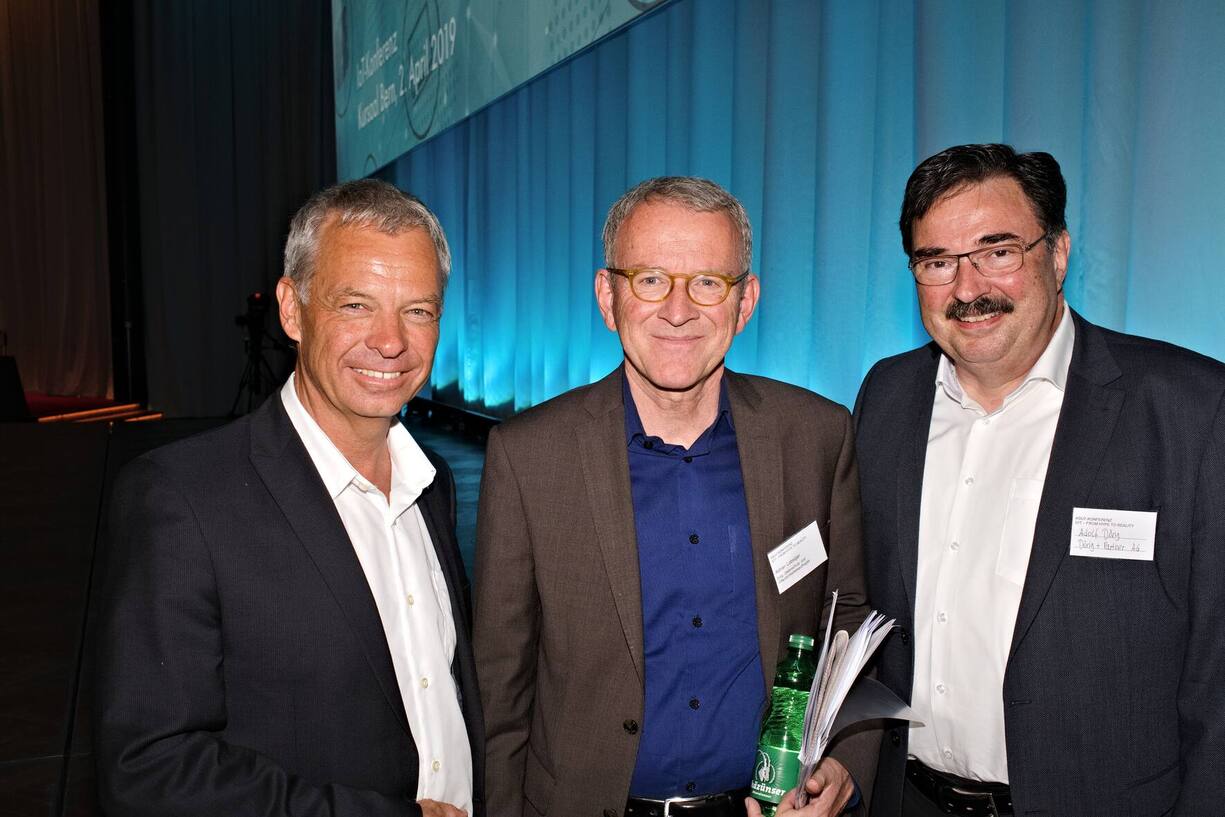Beat Bongni, Swisscom (Schweiz) AG; Adrian Lobsiger, Eidg. Datenschutz- und Öffentlichkeitsbeauftragter EDÖB; Adolf Dörig, Dörig + Partner AG