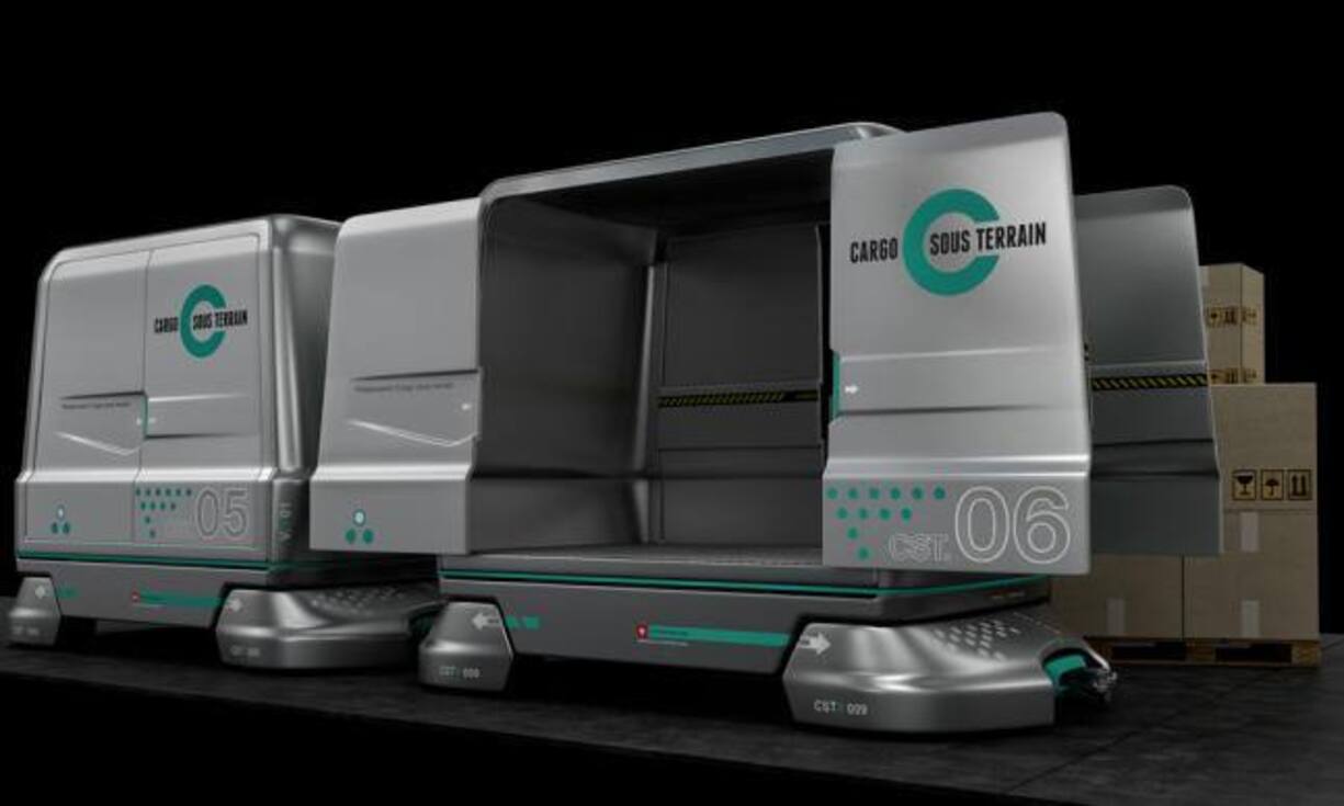 Das ist die Idee von «Cargo Sous Terrain»: Ein unterirdisches Logistiknetz, in dem kleine, unbemannte Transportfahrzeuge Waren zwischen den grossen Handelszentren transportieren.