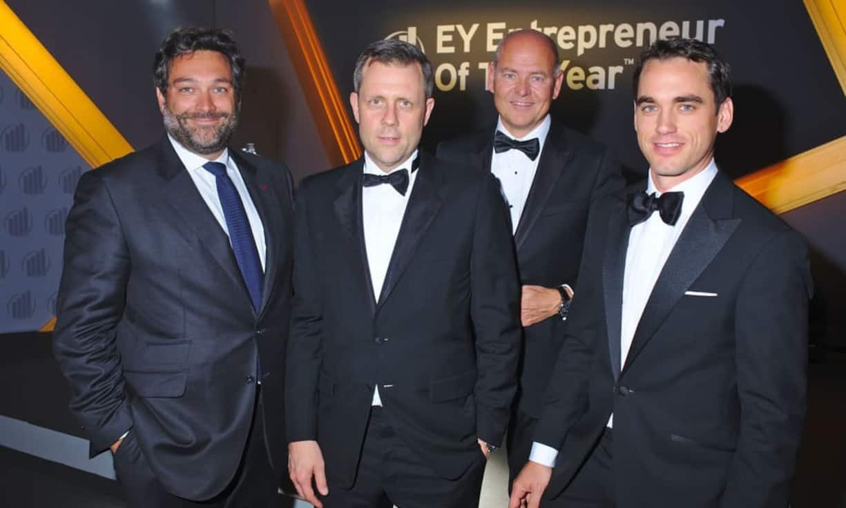 Die Sponsoren:
Lorenzo Stoll, Swiss;
André Helfenstein, CS;
Morten Hannesbo, AMAG;
Edouard Meylan, H. Moser & Cie.