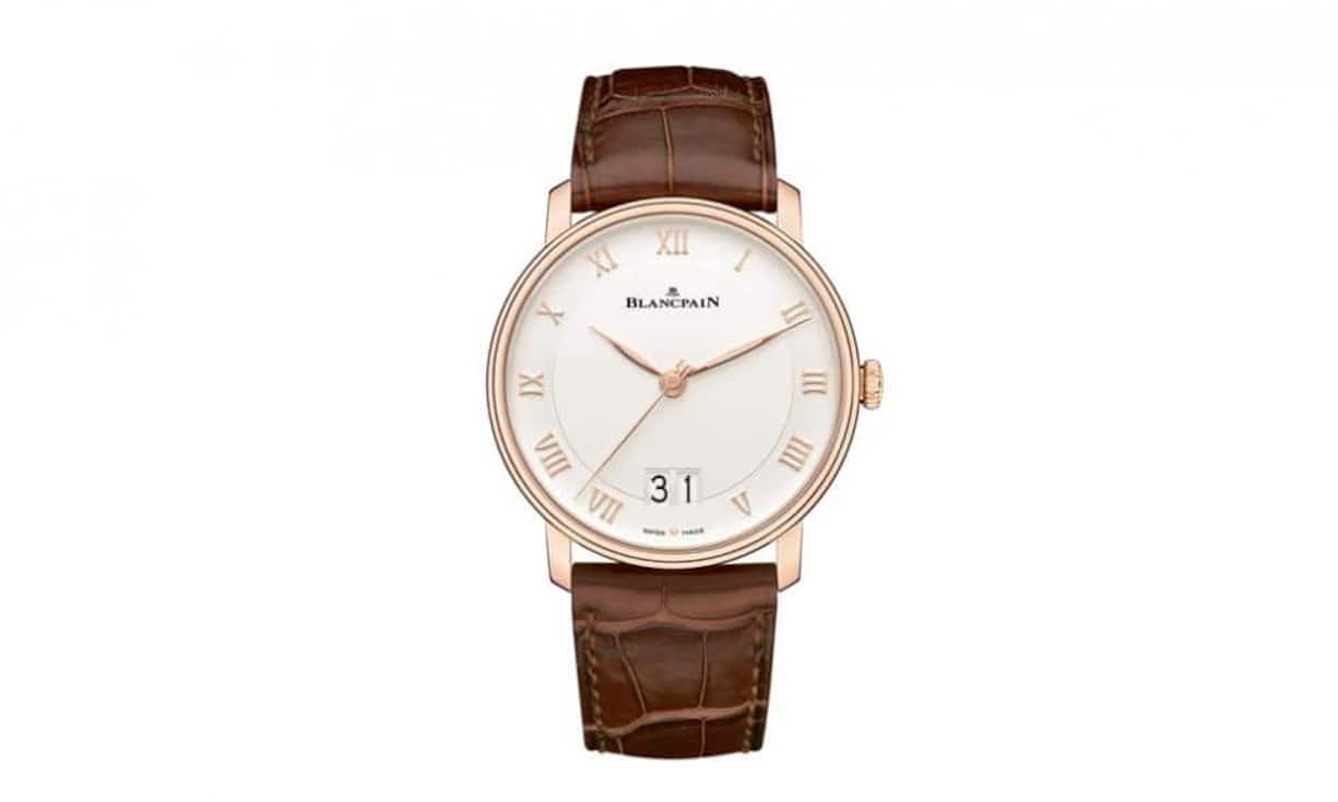 Die Baselworld steht vor der Tür. Wir zeigen vorab die Messeneuheiten.Die Schweizer Uhrenmanufaktur Blancpain bietet erstmals in der Kollektion Villeret eine Uhr mit einem Grossdatum an. Mit dem flachen Drei-Zeiger-Modell bekennt man sich auch zur stilsicheren Gehäusegrösse von 40 Millimetern. Blancpain