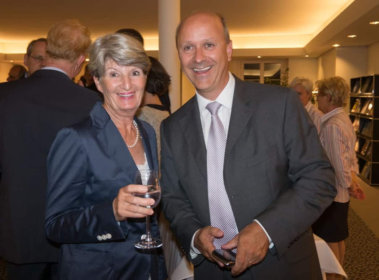 Brigitte Schönenberger; Anton Simonet, UBS AG Regionaldirektor St. Gallen