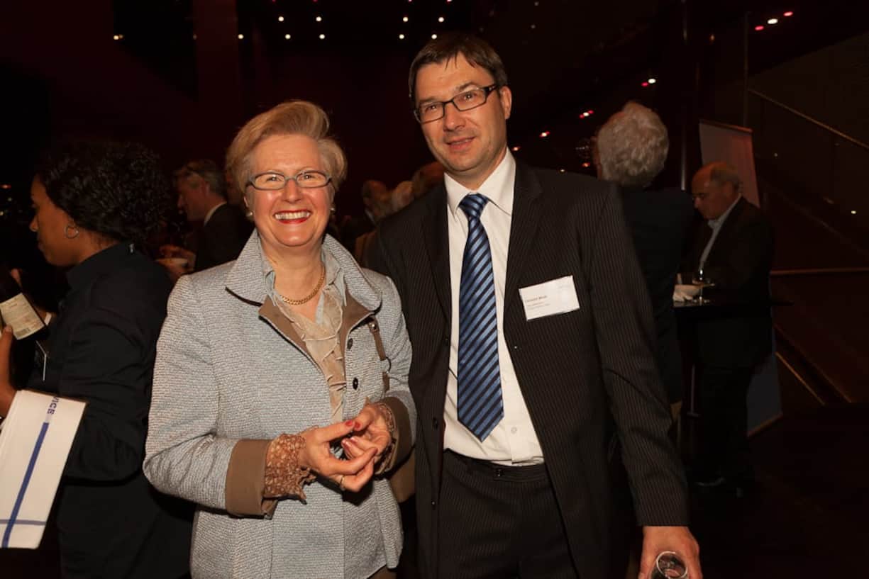 Ursula Burger, Josef Müller Stiftung Muri / Stiftung Karl Huber, Sandhof; Chrstoph Wicki, Geschäftsführer Europa Forum Luzern