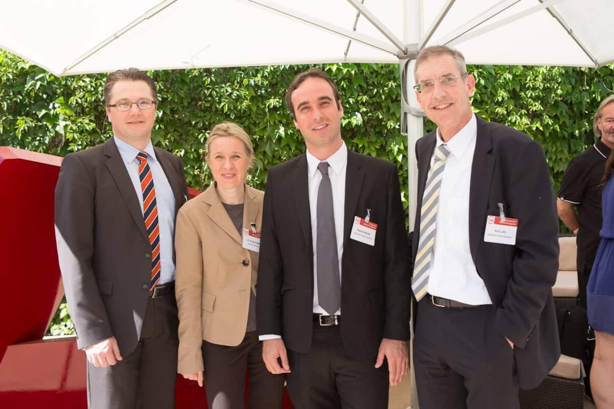 Klaus Lüthi, Switzerland Global Enterprise; Katja Feige, Euroforum Schweiz; Raphael Winter, Switzerland Global Enterprise; Rolf Lüthi, Switzerland Global Enterprise