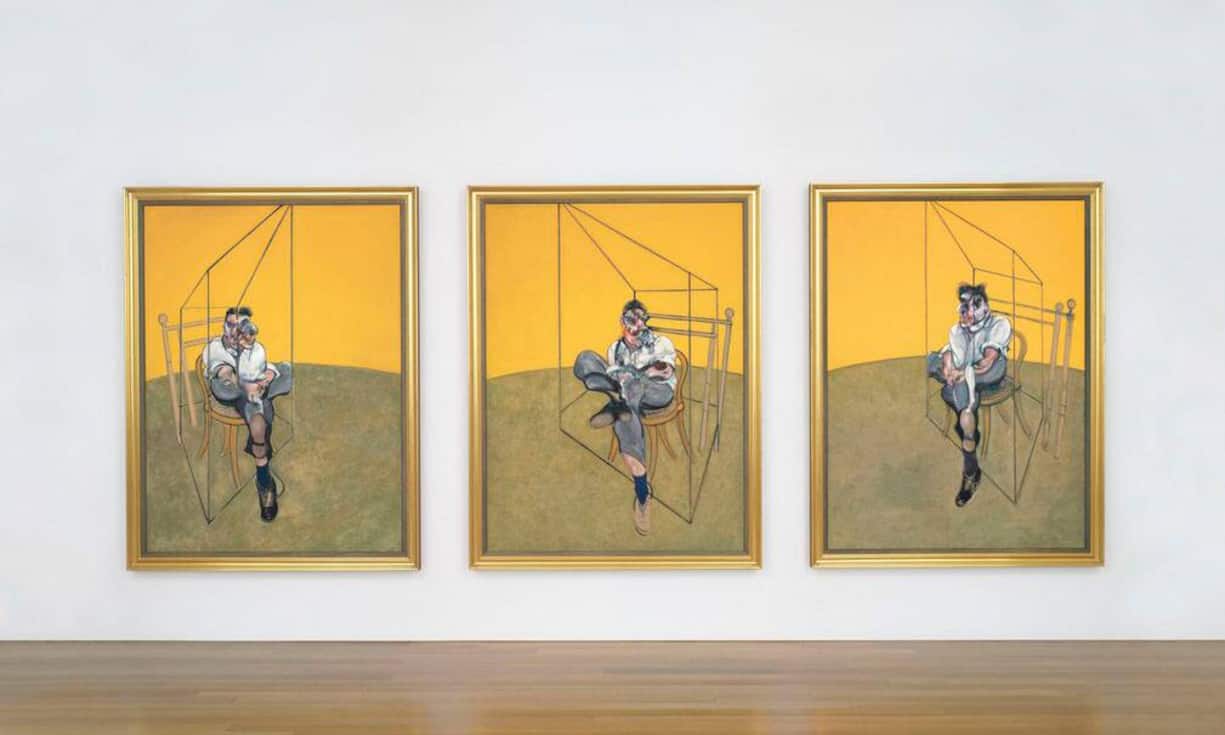 Platz 3: Francis Bacon – «Three Studies of Lucian Freud» (1969)
Das Triptychon wurde 1969 von Francis Bacon gemalt und kam am 13. Novemeber 2013 bei Christie's unter den Hammer. Ein bislang unbekannter Käufer erhielt den Zuschlag bei 142,4 Millionen Dollar.