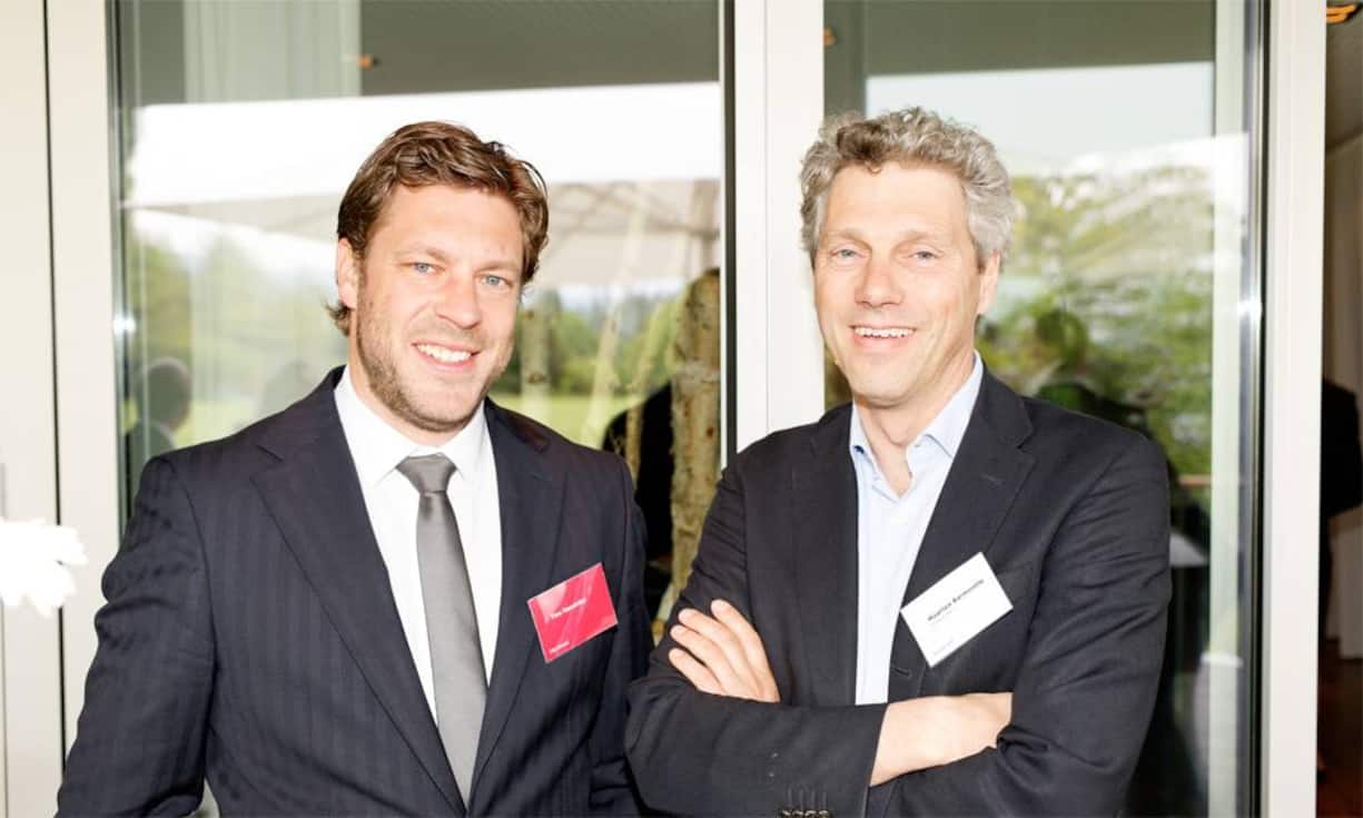 Thies Hendriks und Maarten Barmentlo (Sonova AG) v.l.n.r.