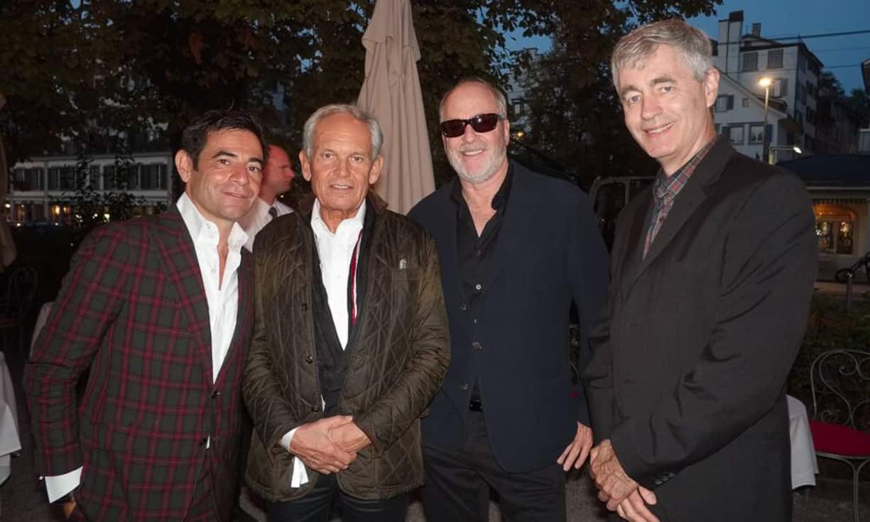 Schoscho Rufener, Ruferner Events & Gastgeber; Thys Brunner, Arthouse Commercio Movie AG; Greg Gorman, Fotograf; Steve James, Filmemacher