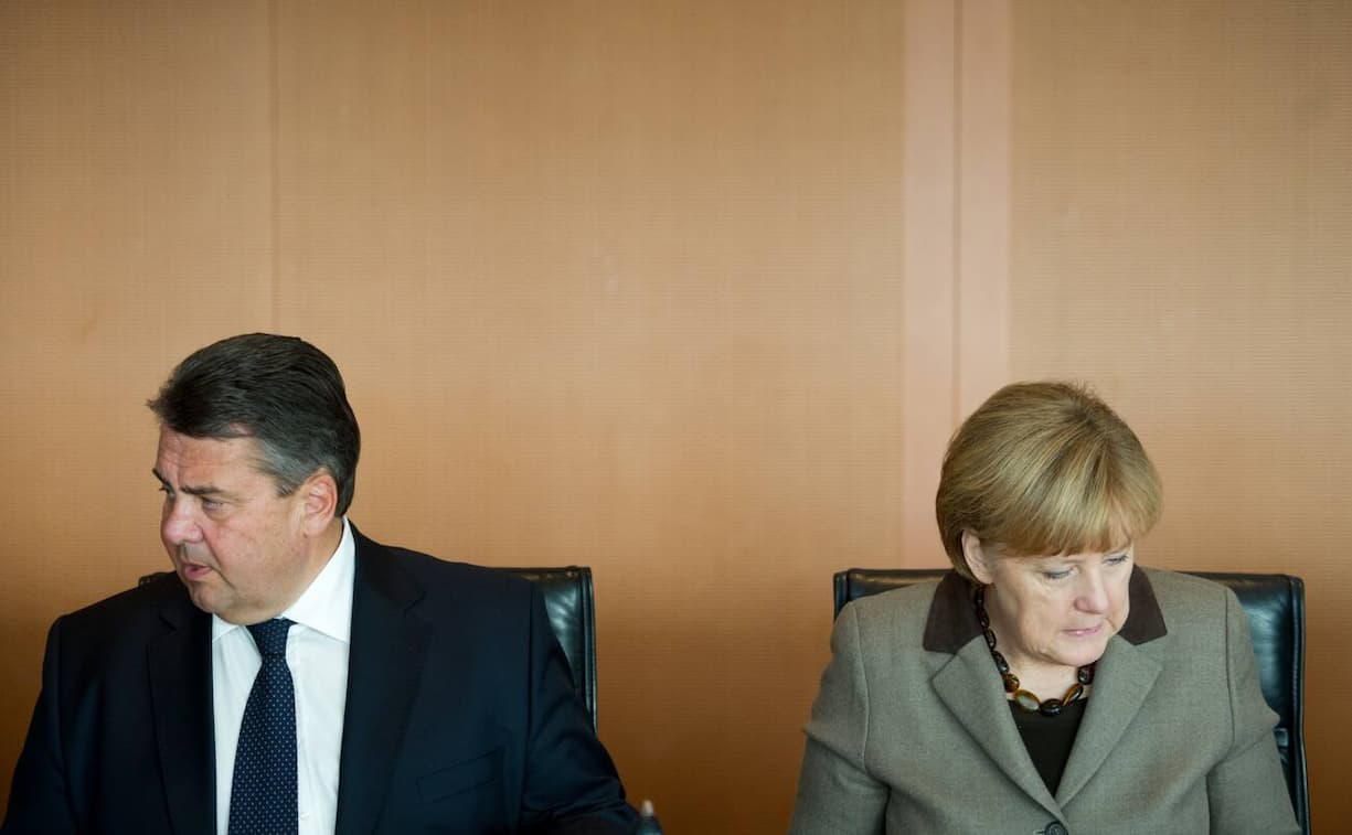 Sigmar Gabriel und Angela Merkel 2014