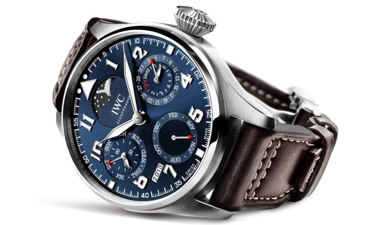 Voller technischer Überraschungen: Die Grosse Fliegeruhr «Le Petit Prince» besitzt einen vollautomatischen Pellaton-Aufzug und eine sieben Tage Gangreserve. Dazu bietet es das imposante Manufakturkaliber 51613.