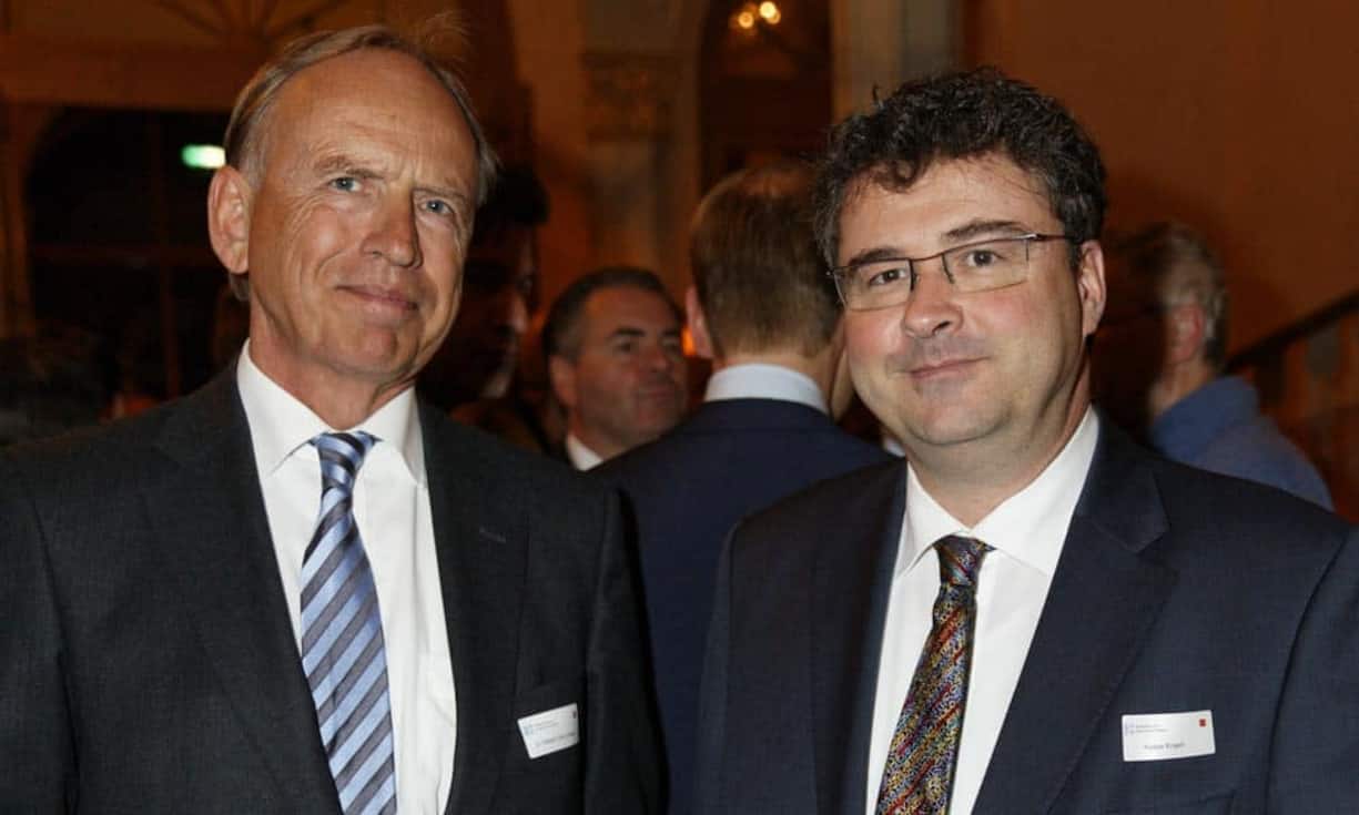 v.l.n.r. Dr. Wilhelm-Otto Lampe; Botschafter der Bundesrepublik Deutschland, Kaspar Engeli; Handel Schweiz