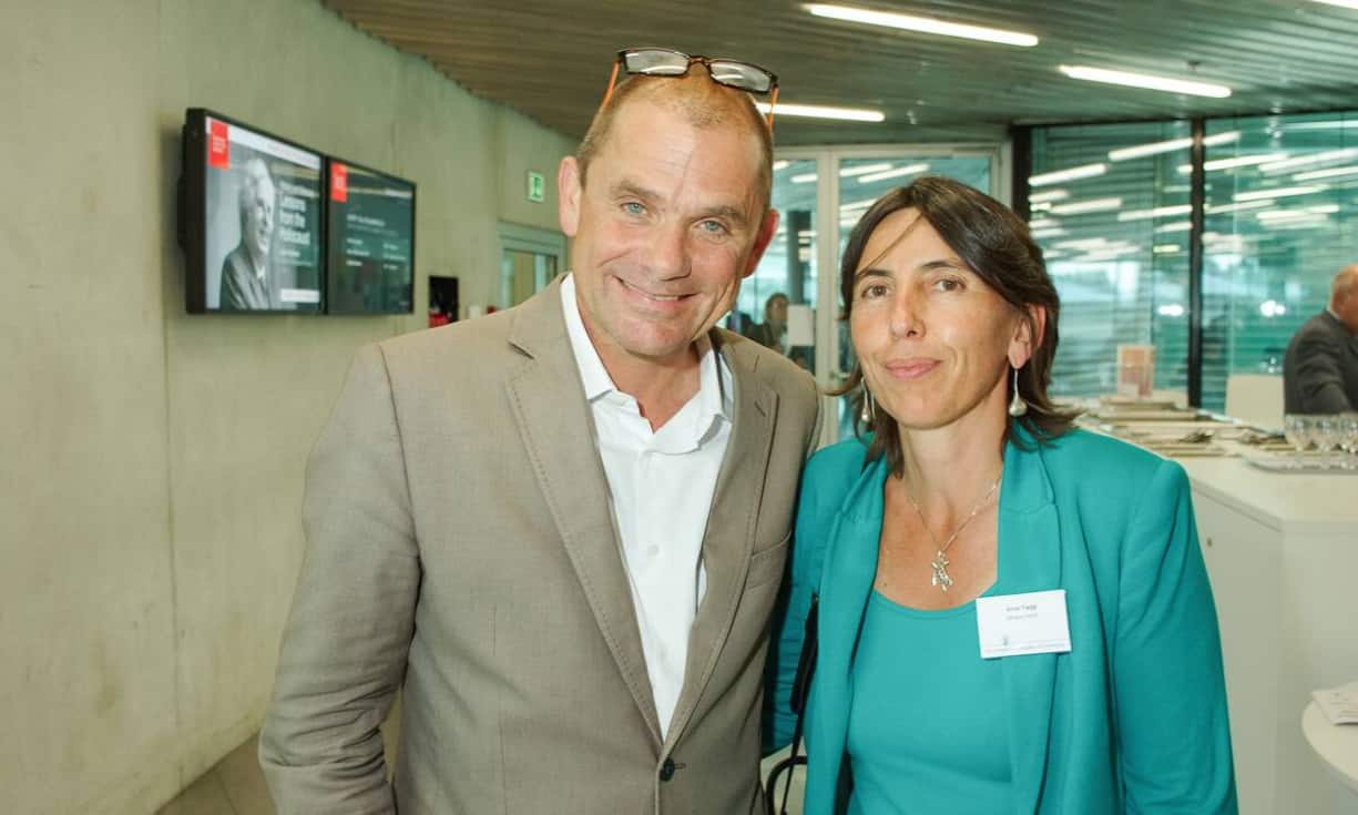 Alain Jeannet, Editor-in-Chief, l'Hebdo; Aline Yazgi, Chargée des relations extérieures, Geneva Airport