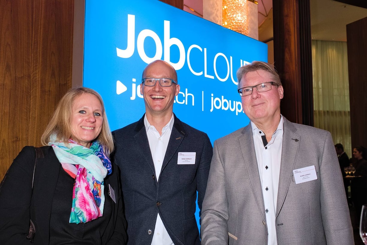 Astrid Kaiser, Buuergenstock Hotels AG; Stefan Hoffmann, JobCloud; Andree Jolidon, alma tres AG