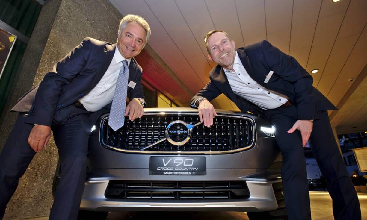 Domenico Gaito, Volvo Car Switzerland AG;
Volvo V90 Cross Country;
Peter Schleuniger, Volvo Car Switzerland AG