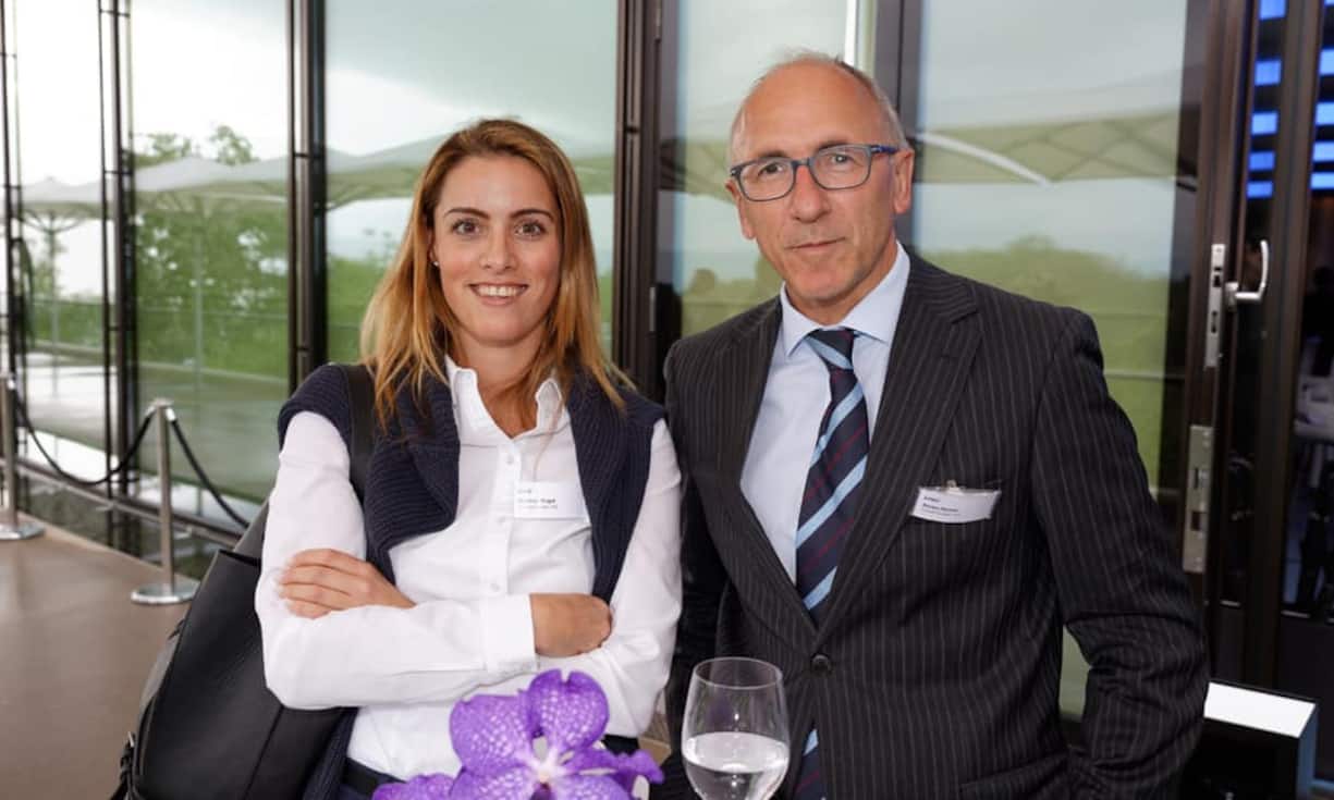 v.l.n.r. Martina Vogel	; Mettler2Invest AG, Heinz Hasler; Credit Suisse AG