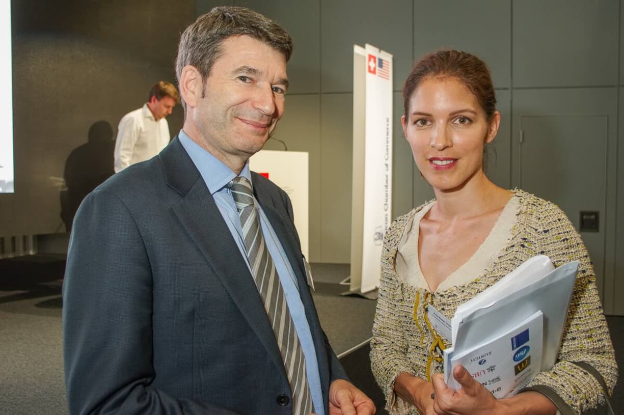 Dominique Graz, Group Vice President, Firmenich; Anja Wyden Guelpa, Staatskanzlei Genf