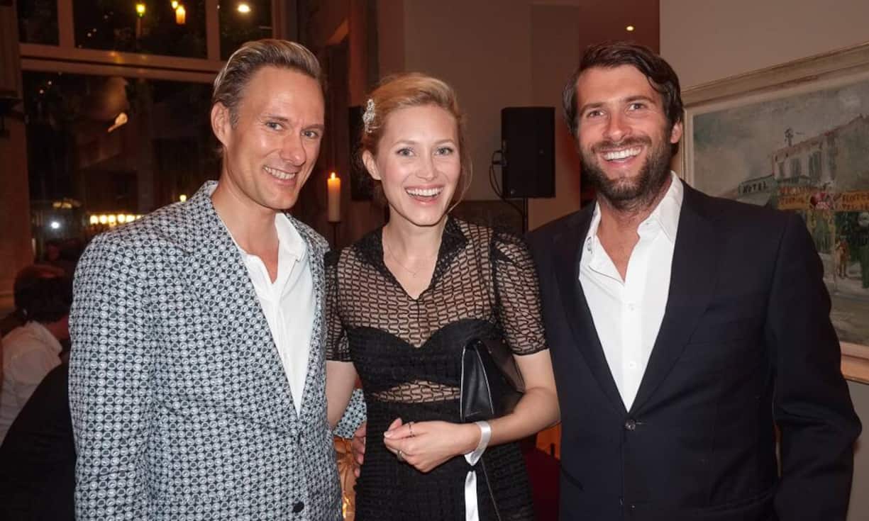 Dominik Kaiser, CEO, 3+ Group; Tereza Srbova, Gattin von; Tobias Queisser, Produzent