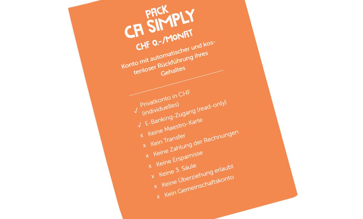 Einmal Konto mit fast nichts: Werbung für das Grenzgänger-Angebot der CA Next Bank (Screenshot)