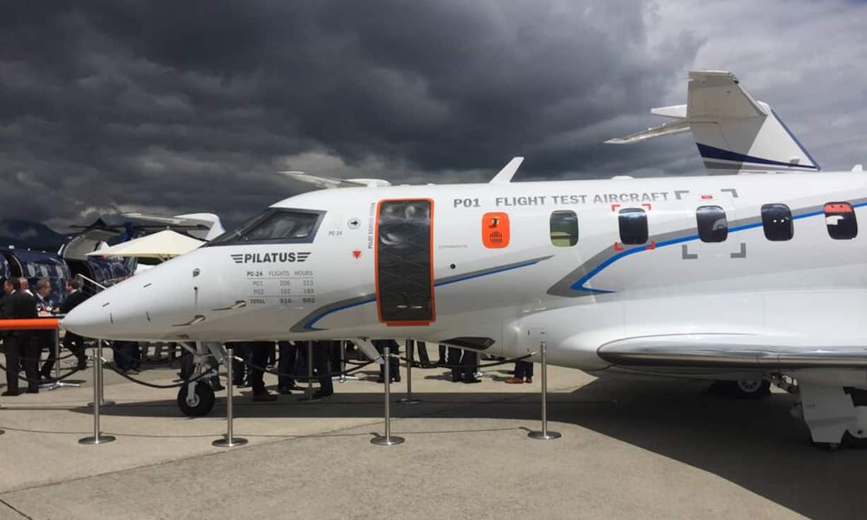 Das Testflugzeug der PC-24 war schon über 300 Stunden in der Luft.