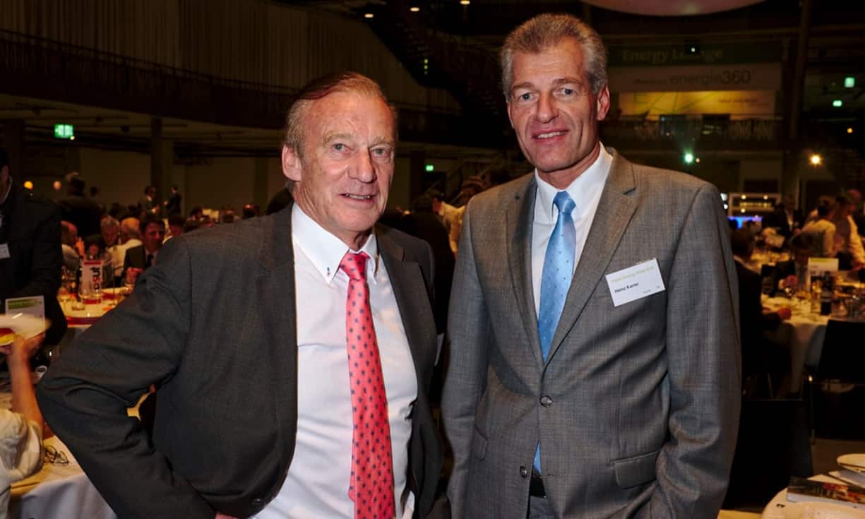 Walter Schmid, Initiant der Umwelt-Arena;
Heinz Karrer, Präsident, economiesuisse