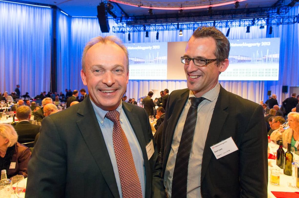 Urs Schaeppi, CEO Swisscom (Switzerland) Ltd.; Kurt Lanz, Mitglied der Geschäftsleitung economiesuisse
