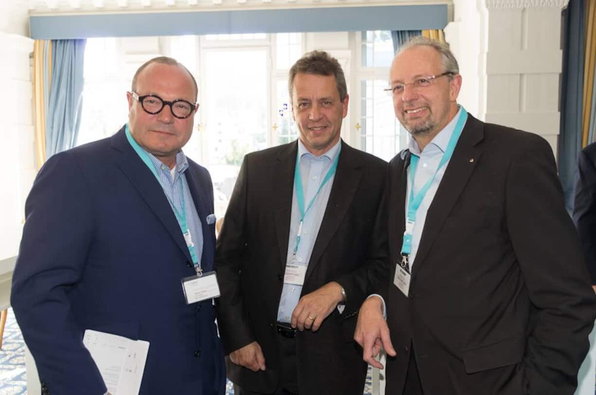 Andreas Schmid, Vice-Chairman, Büro Andreas Schmid; Donald Sulzer, Managing Director, Credit Suisse; Victor Balli, CFO Barry Callebaut AG