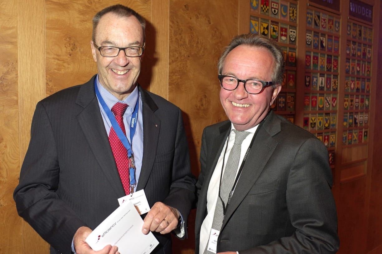 Robert E. Gubler, VR-Präsident & Partner, Communicators AG; Gerhard E. Walde, VRP, Walde + Partner Immobilien AG