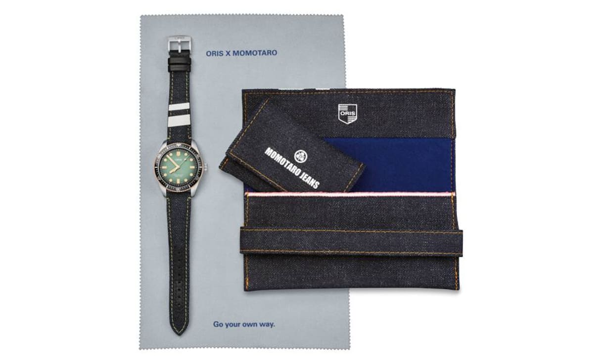 Die Special Edition der Oris-Ikone Divers Sixty-Five kommt ganz in Jeans. Preis 2100 Fr.