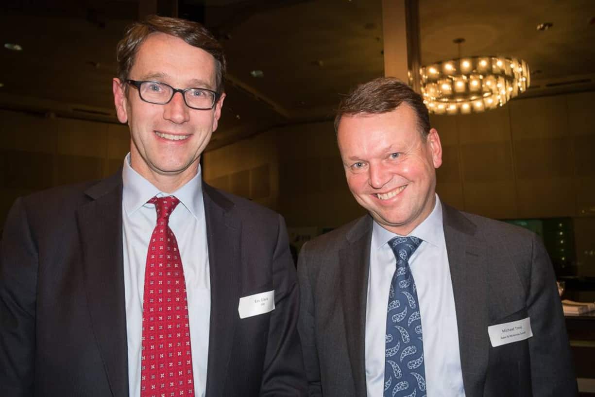Eric Elzvik, CFO, ABB; Michael Treis, Baker & McKenzie Zürich