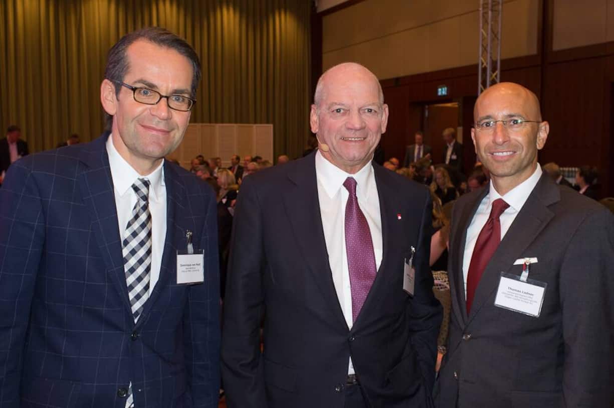 Dominique von Matt, Geschäftsführer Jung von Matt / Limmat AG; Joachim Hunold, Air Berlin; Thomas Ladner, VR-Delegierter Exigen Capital Europe AG