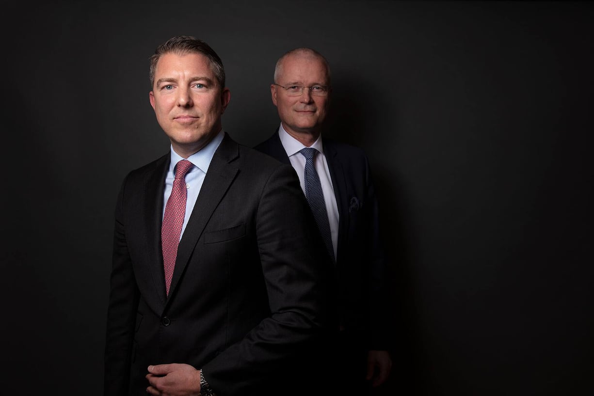 Maerki Baumann & Co. Geschäftsleitungsmitglied Lukas Risi (l.) und Seniorberater Reinhard Rutz