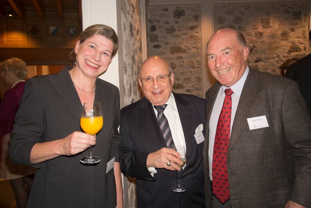 Claudia Gloy, Sales & Marketing Director, EBL Group; Alfred S. Farha; Ernest Klainguti