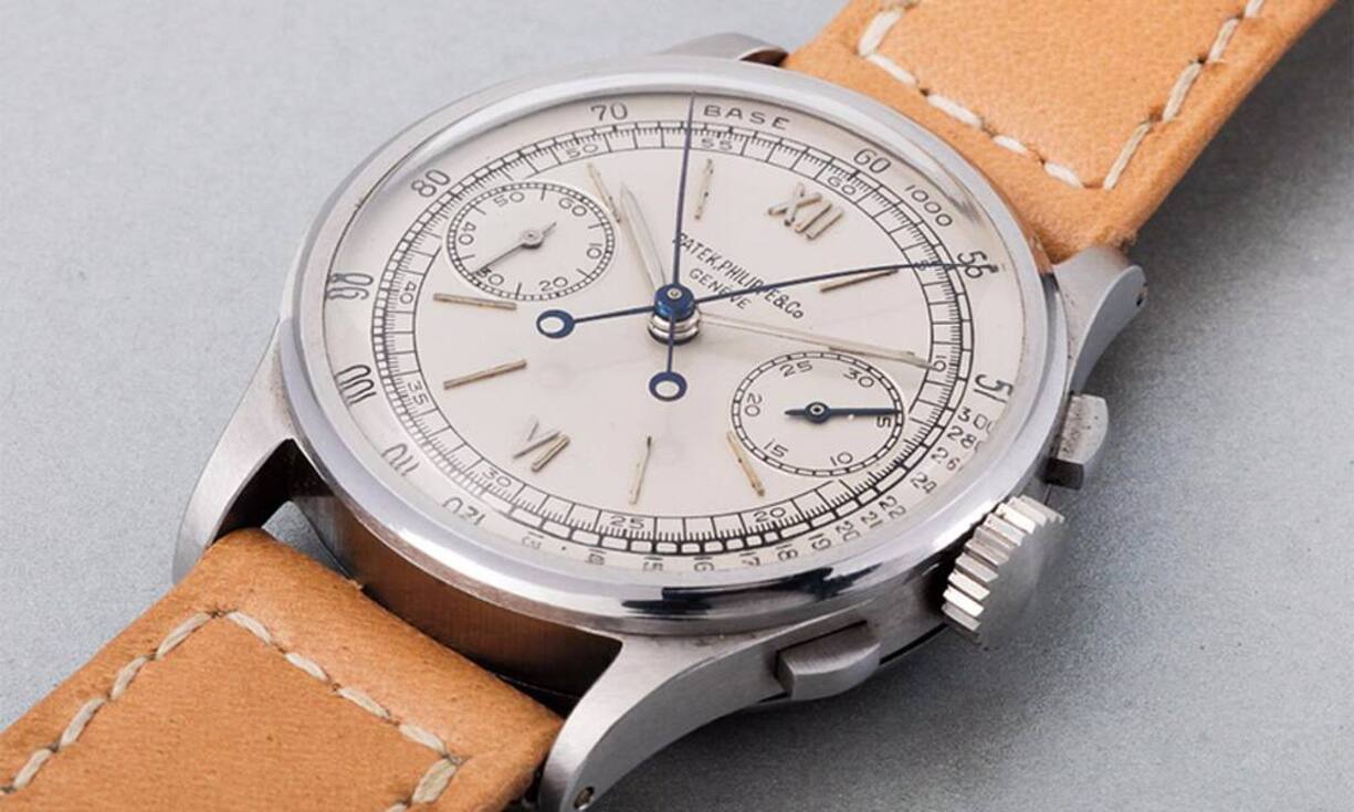 Armbanduhr von Patek Philippe (Referenznummer 1436) aus dem Jahr 1945, verkauft in Genf für 3,33 Millionen Dollar.