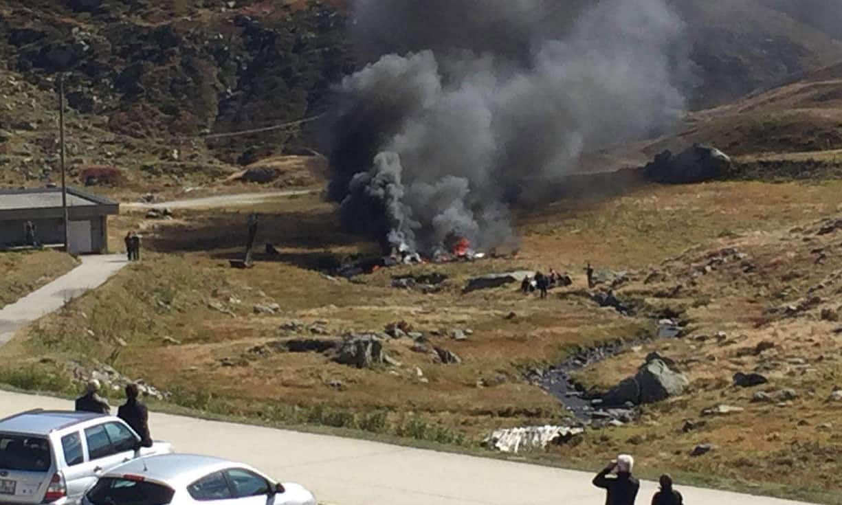 Die beiden Piloten kamen dabei ums Leben.