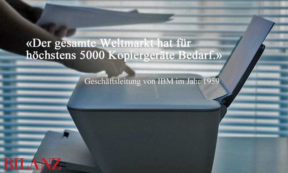 Auch bei Kopiergeräten lag IBM mit ihrer Einschätzung im Jahr 1959 falsch. Eine ganze Industrie prägt die Revolution des Digitaldrucks heute. Die Anfänge des Kopierers begannen übrigens schon im Jahr 1938, als Chester Carlson auf einer aufwendig präparierten Glasscheibe erstmals ein Abbild feststellen konnte. Pixabay