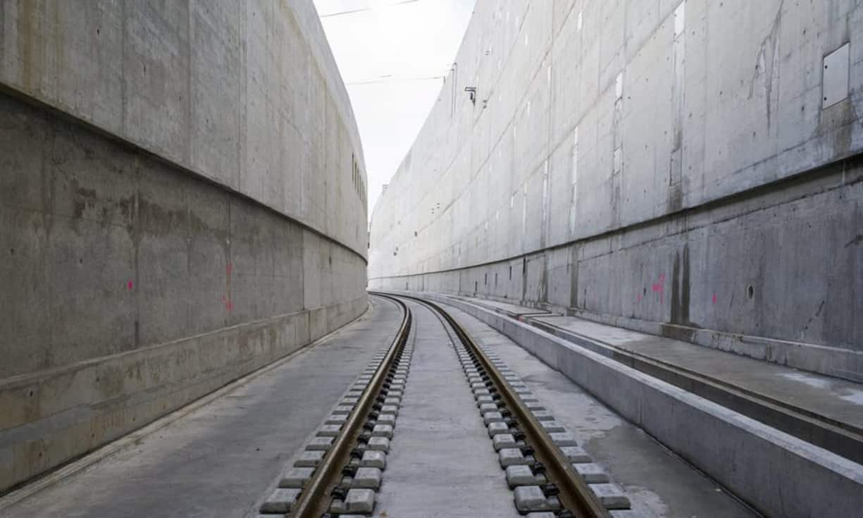 Blick aus den Weinbergtunnel Richtung Oerlikon. Bilder:Keystone