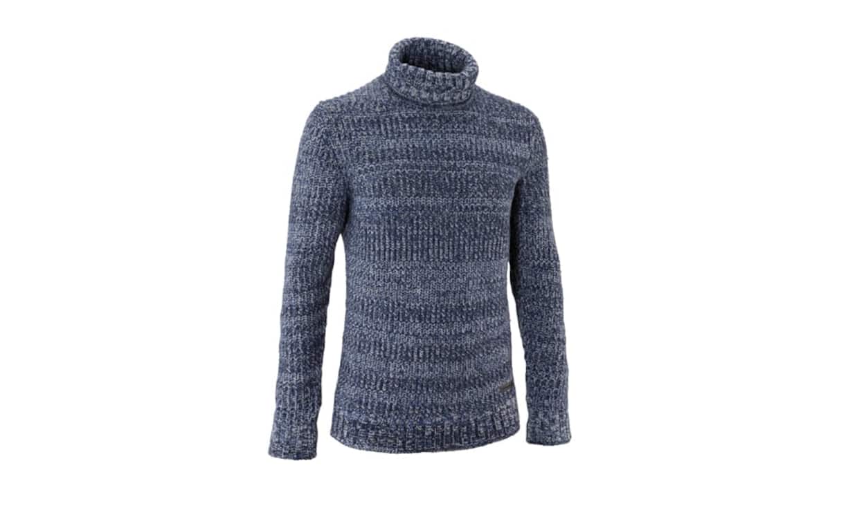Warm: Peak Performance
Seinen einmaligen Mélange-Look erhält diesen Rollkragenpullover von Peak Performance durch das gedrehte Garn. Dank seiner Lamm- und Baumwoll-Mischung ist er warm und ein anschmiegsamer Begleiter. Preis: 229.00 CHF