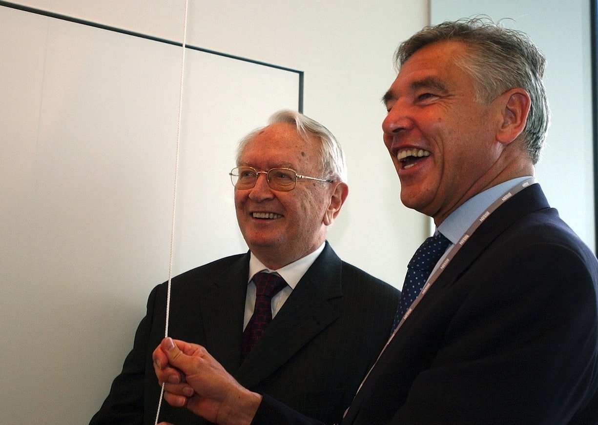 Helmut Maucher und Peter Brabeck 2004