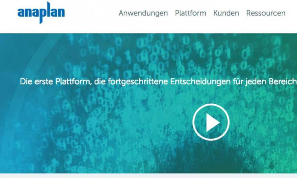 Auch das Softwareunternehmen Anaplan arbeitet mit der Cloud und ist in San Francisco beheimatet. Es offeriert den Kunden eine Softwarelösung für die Unternehmensplanung.