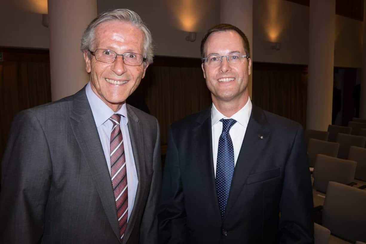 Claudius Graf-Schelling, Regierungsrat Kanton Thurgau; Daniel V. Christen, Executive Director Wolfsberg