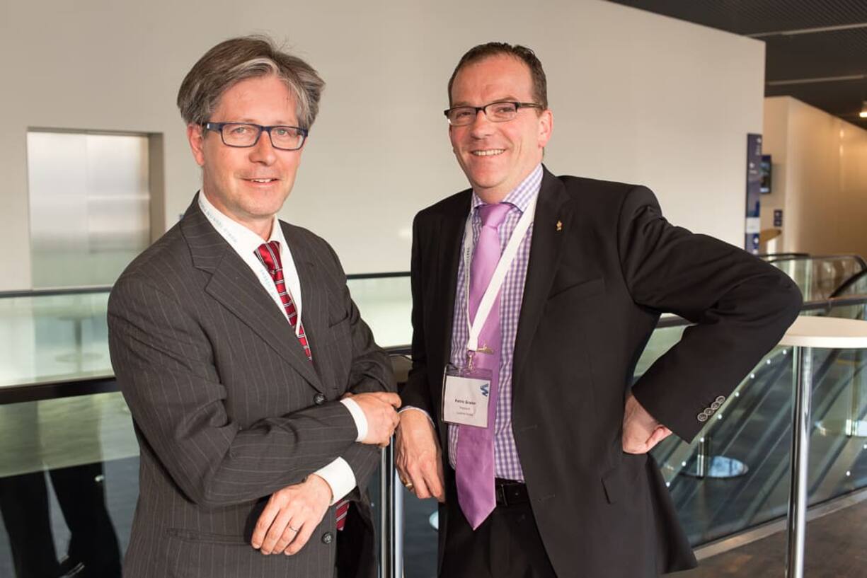 Peter bucher, Delegate for economy, Stadt Luzern; Patric Graber, President, Lucerne Hotels