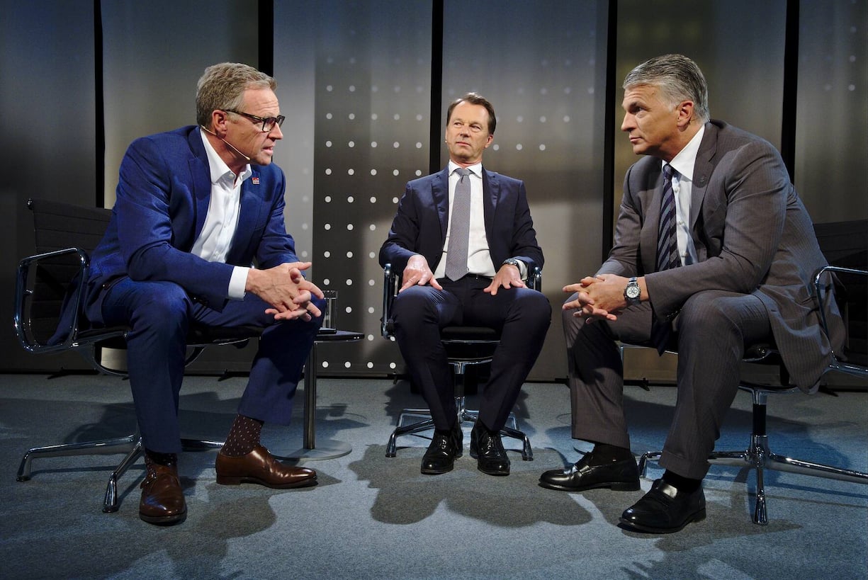 Andreas Meyer, SBB AG;
Dirk Schütz, Bilanz;
Sergio Ermotti, UBS Switzerland AG