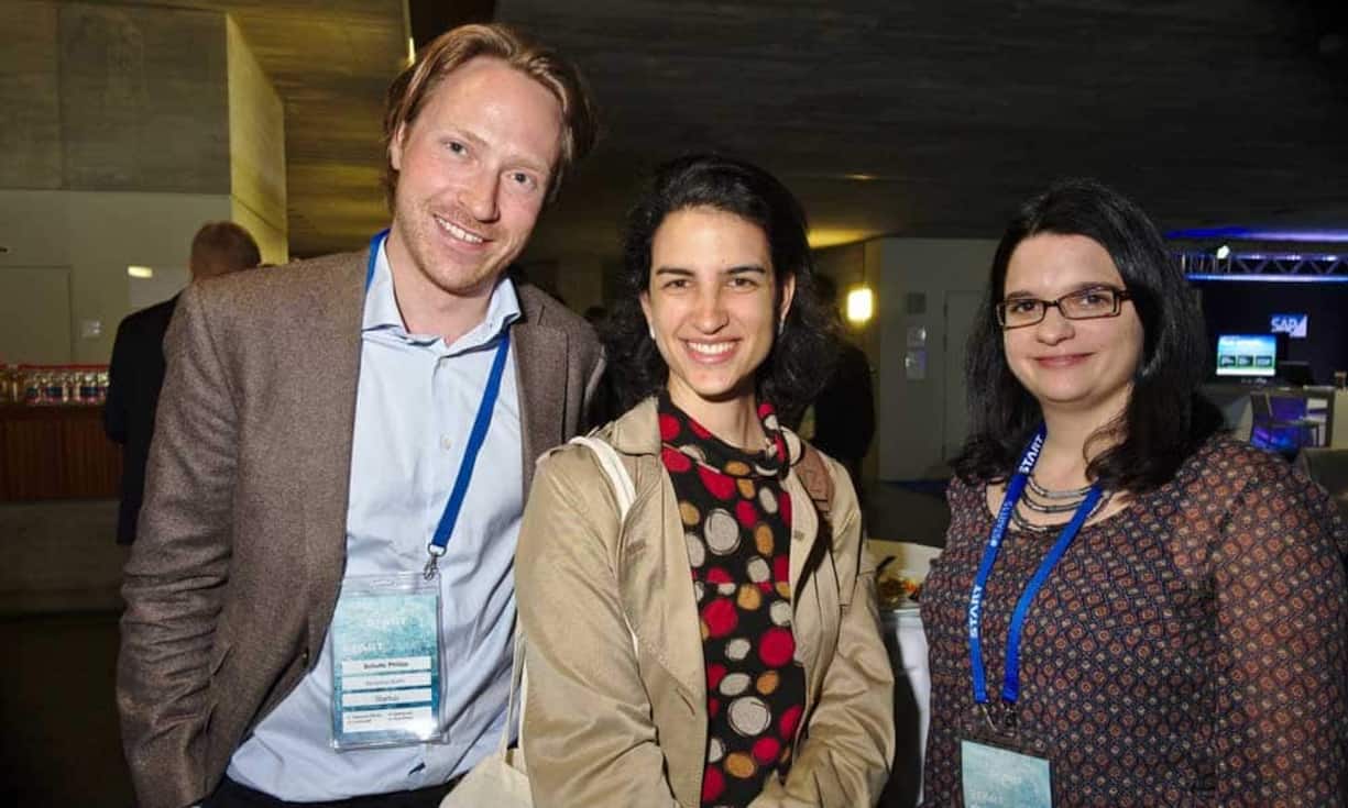 Philipp Schulte, Startup, Sanalytica GmbH;
Marcela Zuluaga, Startup, Sanalytica GmbH;
Saskia Zelt, Studentin, Universität St. Gallen