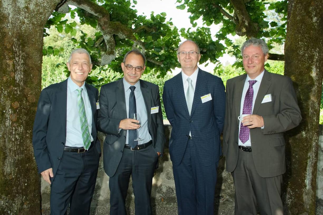 Hans Wälchli, Inhaber, witena leadership advisory; Markus Jöhl, Leiter grosse Firmenkunden, Berner Kantonalbank; Emanuel Probst, CEO, Jura Elektroapparate AG; Christian Péclat, Group CEO, Helbling Holding AG.