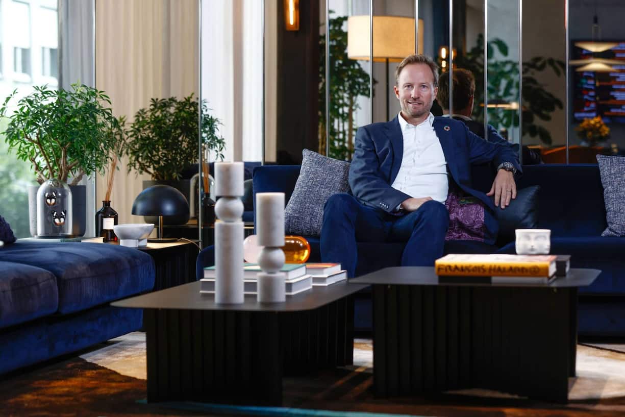 Christian Sinding, chief executive officer of EQT Partners AB, at the company's offices in Zurich, Switzerland, on Thursday, Sept. 23, 2021. EQT, like many of its competitors, has benefited from record deal flow and fund raising for the global private equity industry. Photographer: Stefan Wermuth/Bloomberg